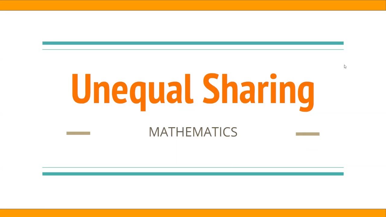 #UnequalSharing #SEA Unequal Sharing