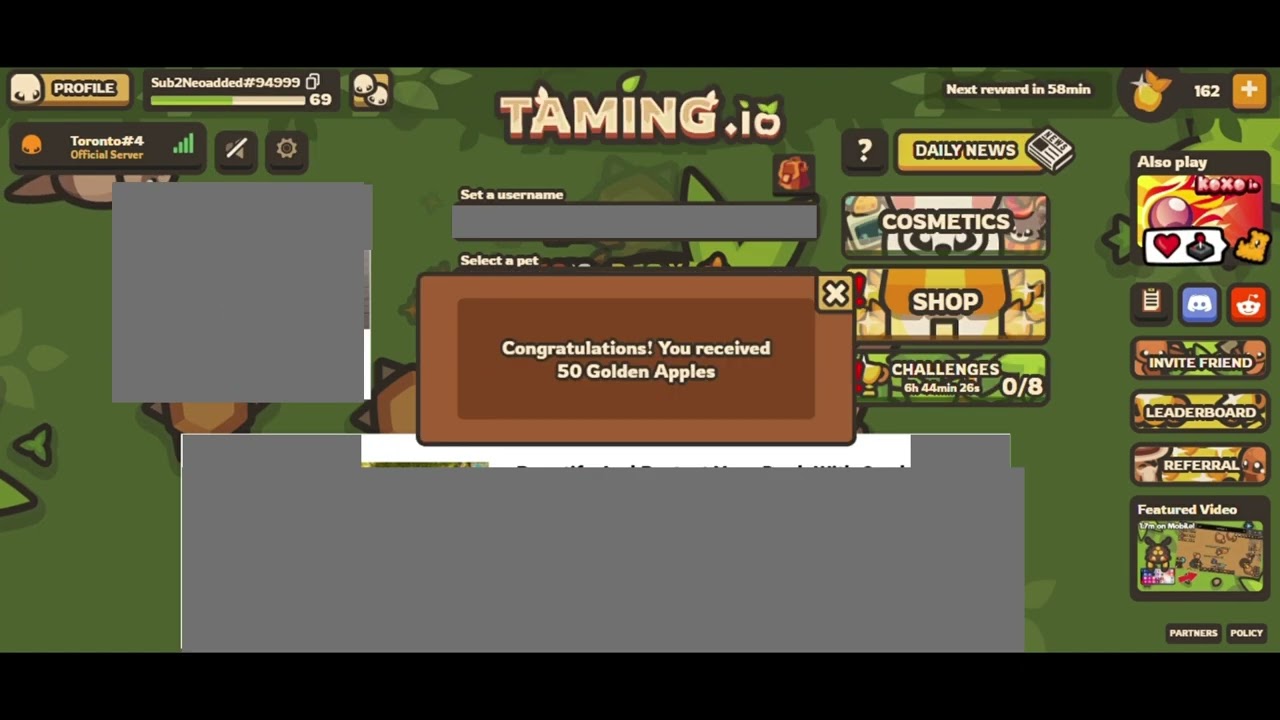 FREE 50 GAPPLES (WHAT PET IS THIS) - Taming.io
