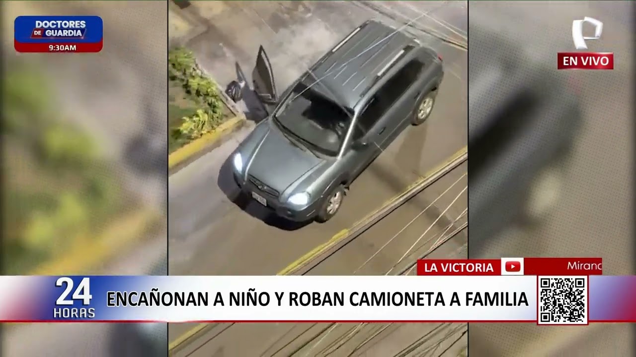 Encañonan a padres y su menor hijo para robarles camioneta en La Victoria