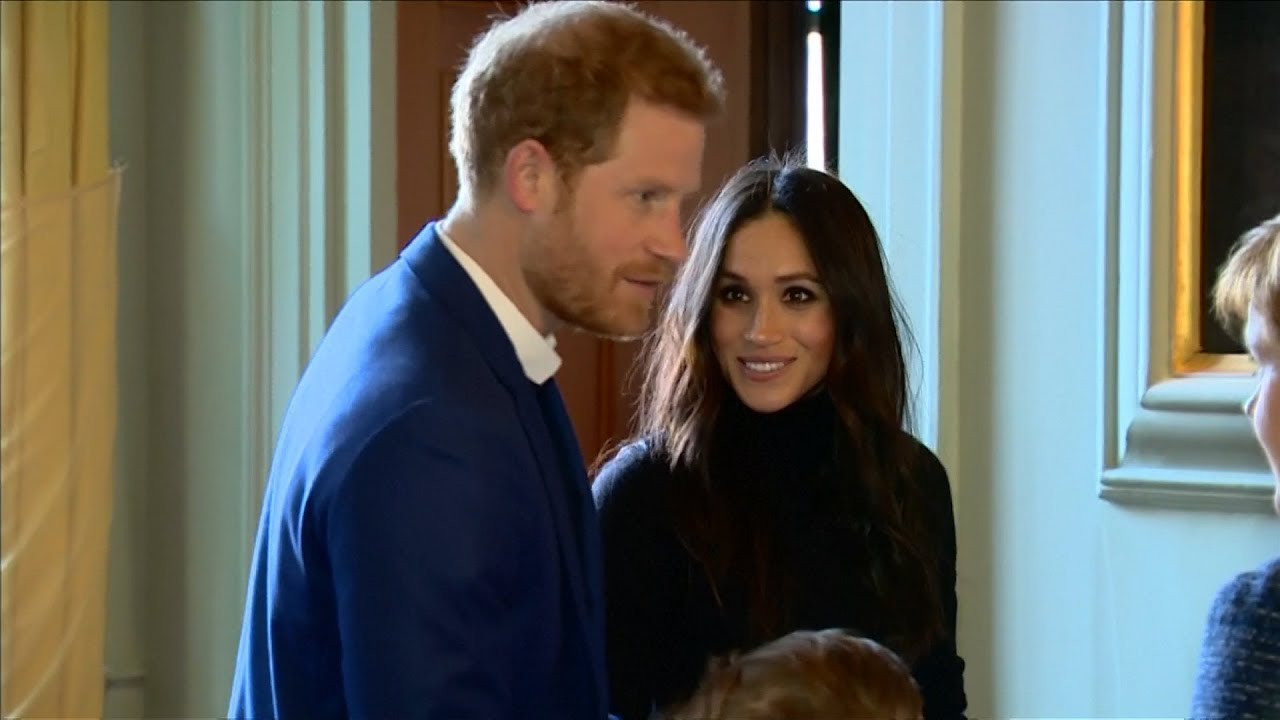Britain's Prince Harry and Meghan Markle visit charity cafe, Holyrood Palace on first Scotland trip