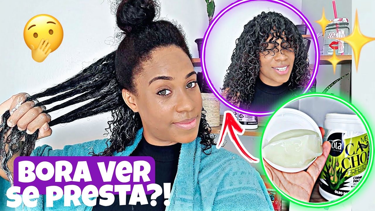 BORA VER SE PRESTA?! 🤷🏽‍♀️ finalizei o cabelo com cacho perfeito de gota dourada e fiquei chocada 😲