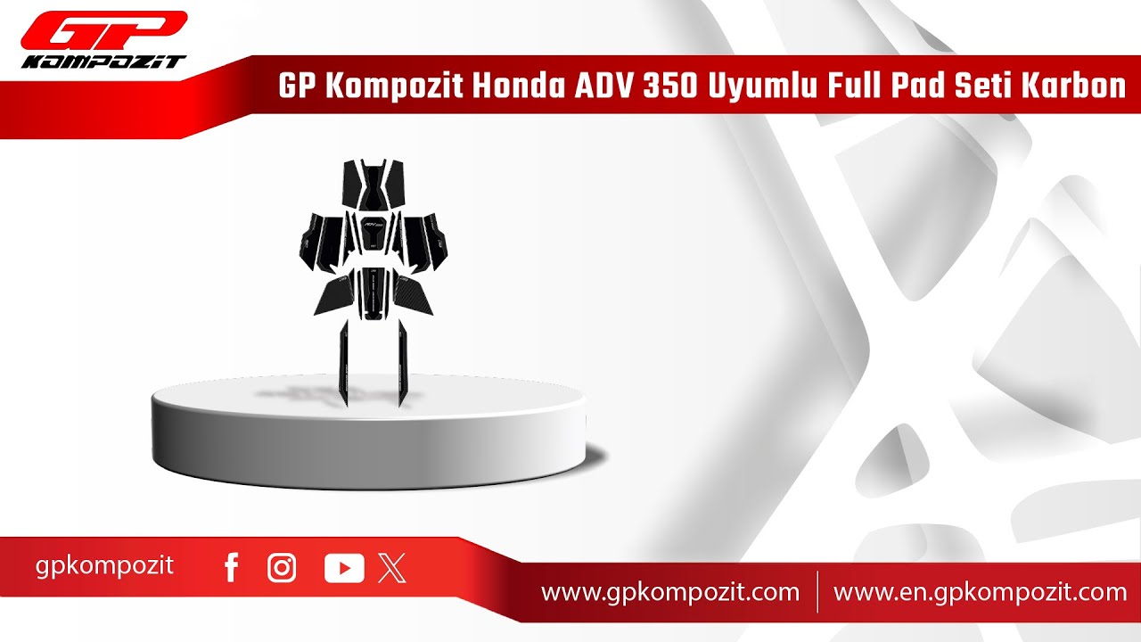 GP Kompozit Honda ADV 350 Uyumlu Full Pad Seti Montajı