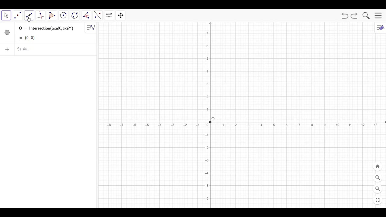 Repère dans le plan résumé du cours avec geogebra 3APIC
