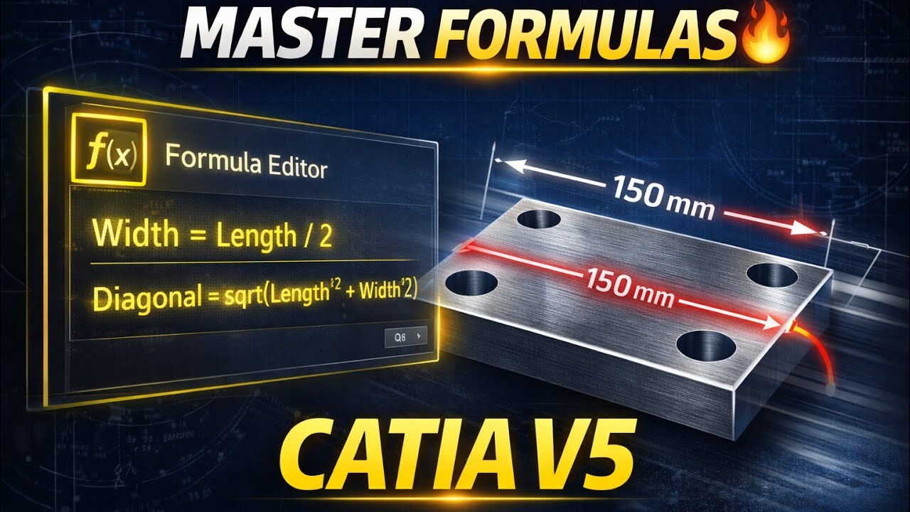 CATIA V5 Knowledgeware – Master Formulas & Functions 🔥 | Part 45