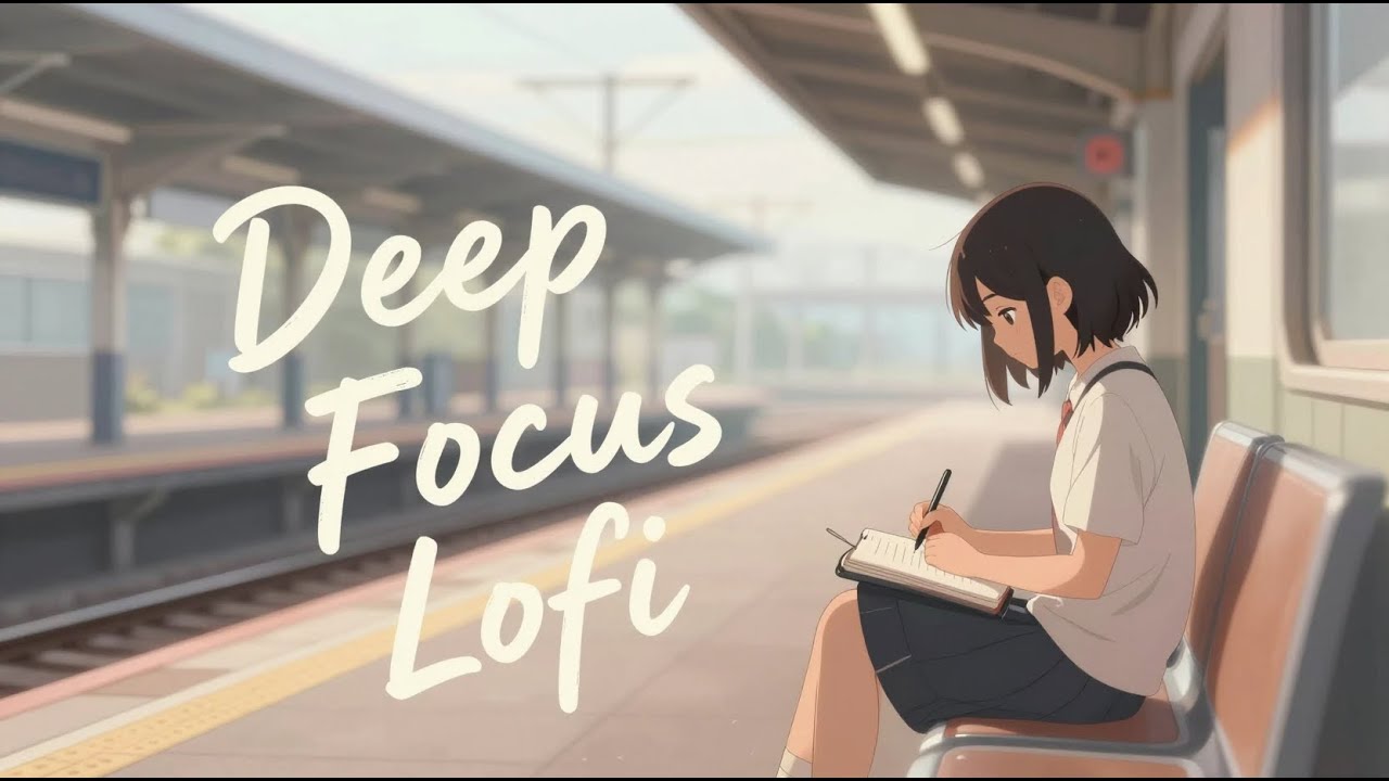 Peaceful Study Lofi Beats 🚆Calm Music for Focus, Studying & Deep Concentration | QuietMuseMusic🎧