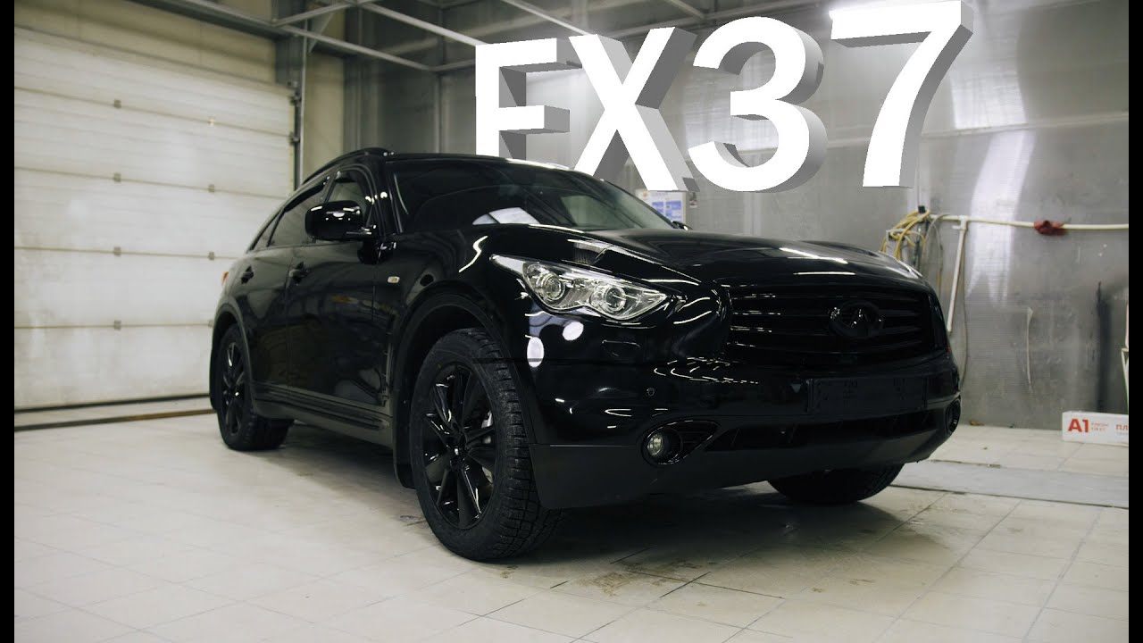 Преображение Infiniti FX37. Антихром и жидкое стекло