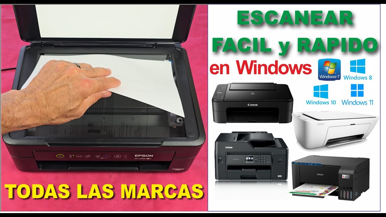ESCANEAR UN DOCUMENTO FACIL Y RAPIDO con WINDOWS SIN NECESIDAD DE PROGRAMAS