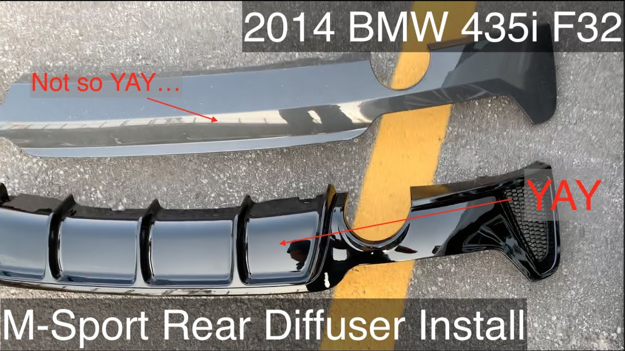 Установка заднего диффузора на BMW 435i F32 Msport 2014 года &mdash; урок на будущее.
