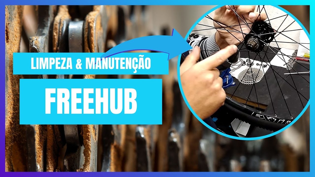Como desmontar o freehub cubo com rolamento para limpeza e manutenção