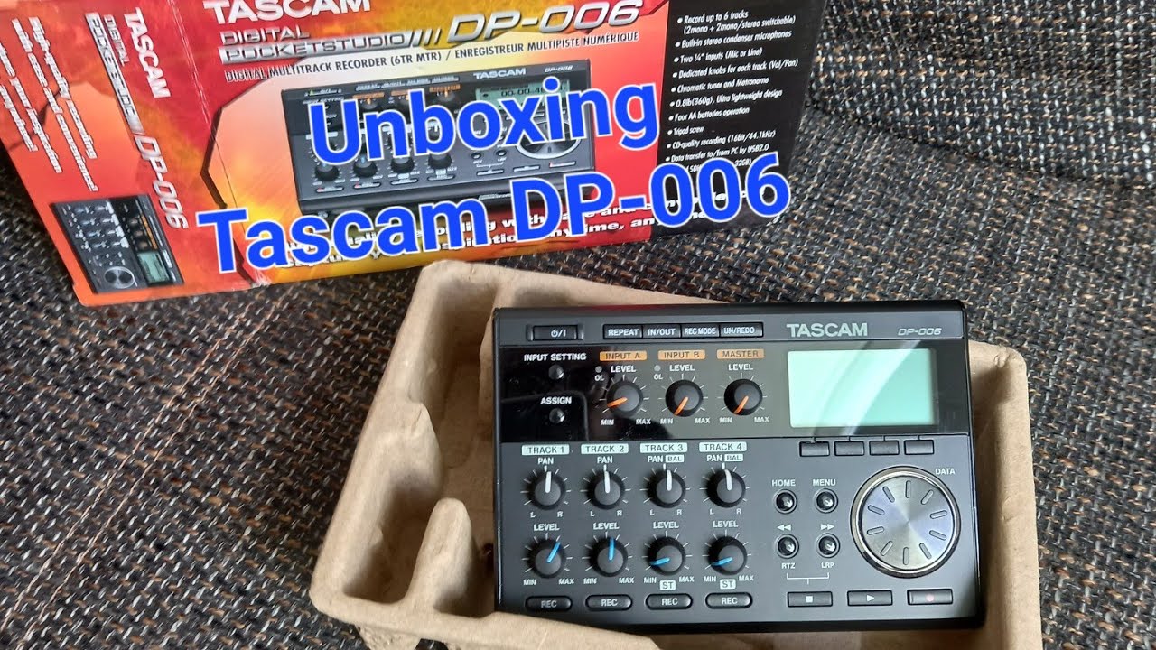 Rolf Hacker - Tascam DP-006 - Unboxing