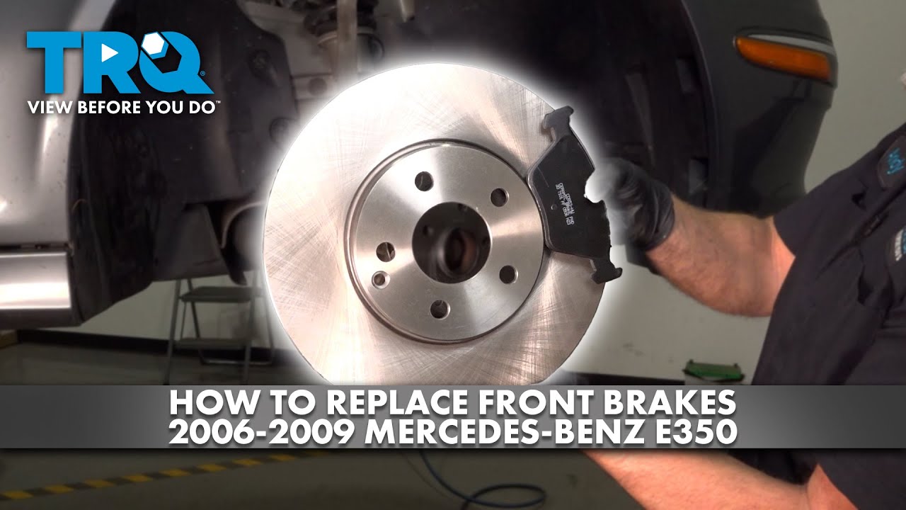 Как заменить передние тормоза на Mercedes-Benz E350 2006-2009 годов