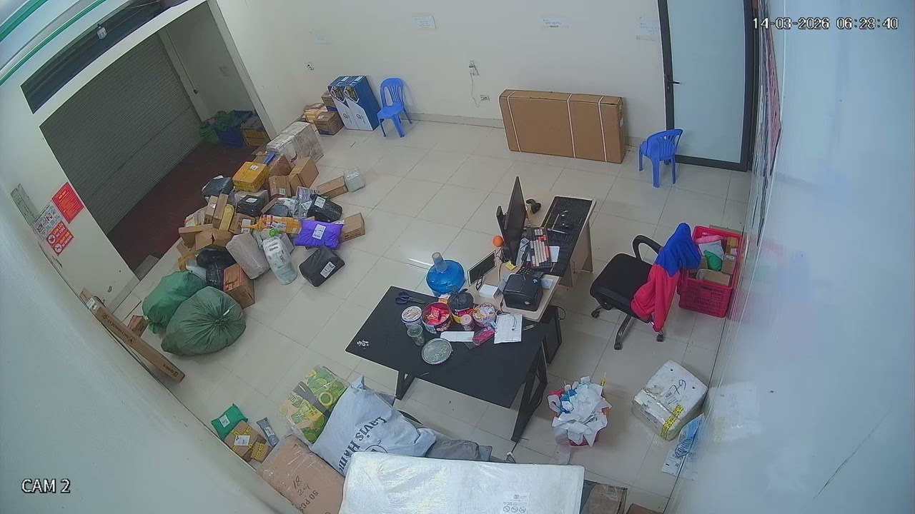 CCTV toàn trình cắt seal, hạ hàng, nhập các đơn hàng BN hUB chuyển đến ngày 14/3/2026