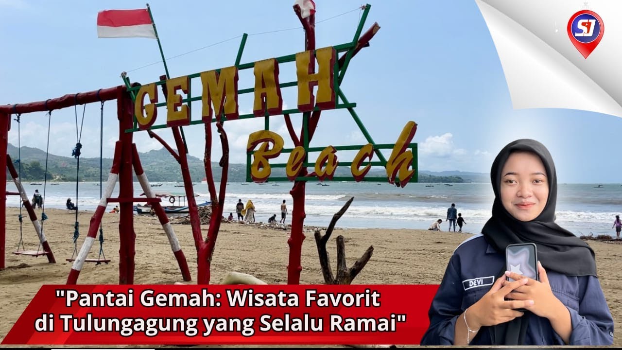 Pantai Gemah Tulungagung - View Keren & Suasana Ramai Banget