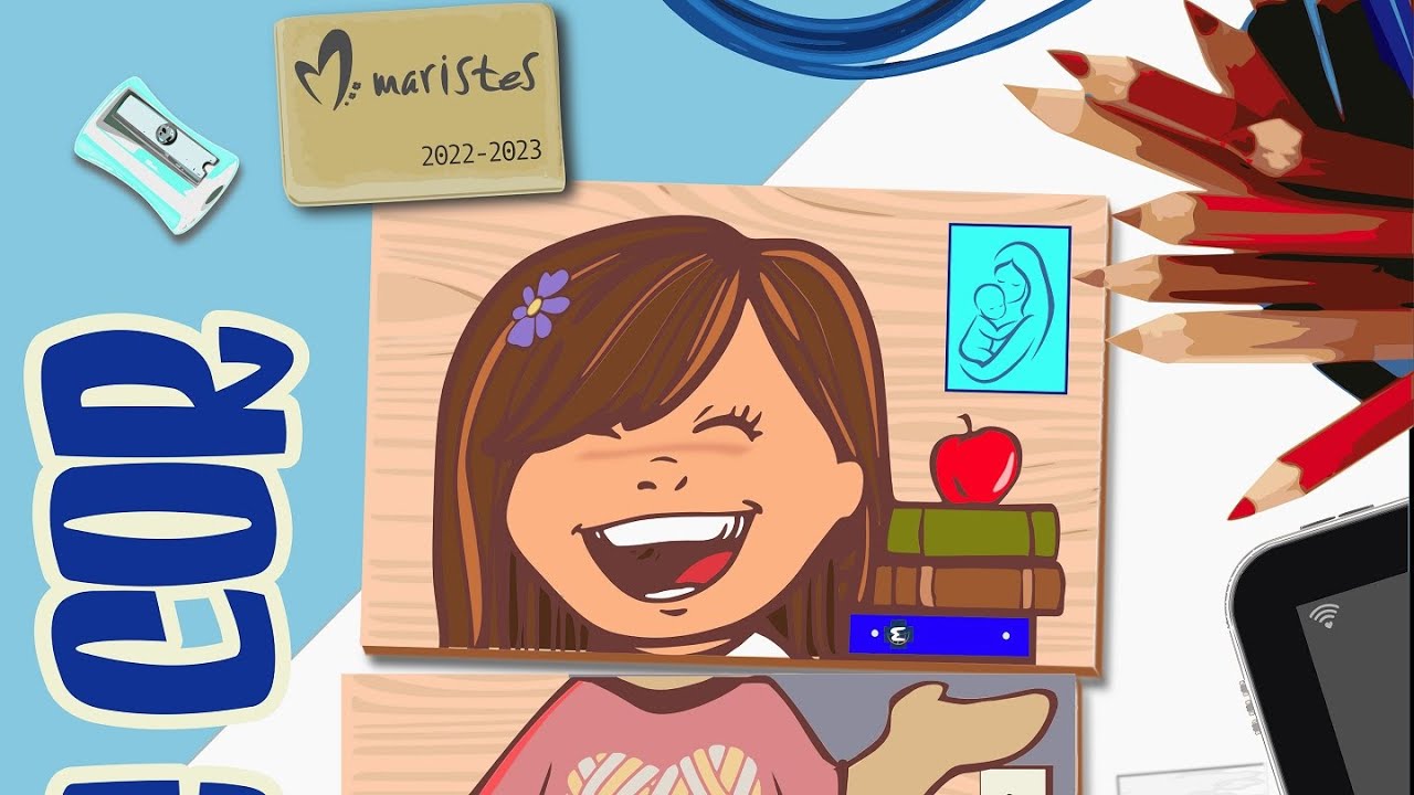 Somriu de cor- Lema Maristes 2022-23 – Infantil-Primària