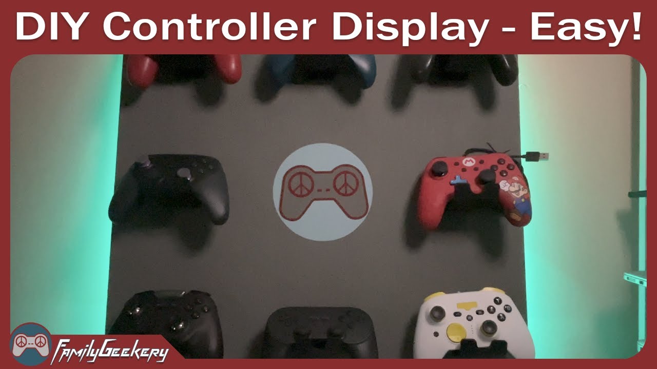 Simple DIY Video Game Controller Display / Holder - with RGB!