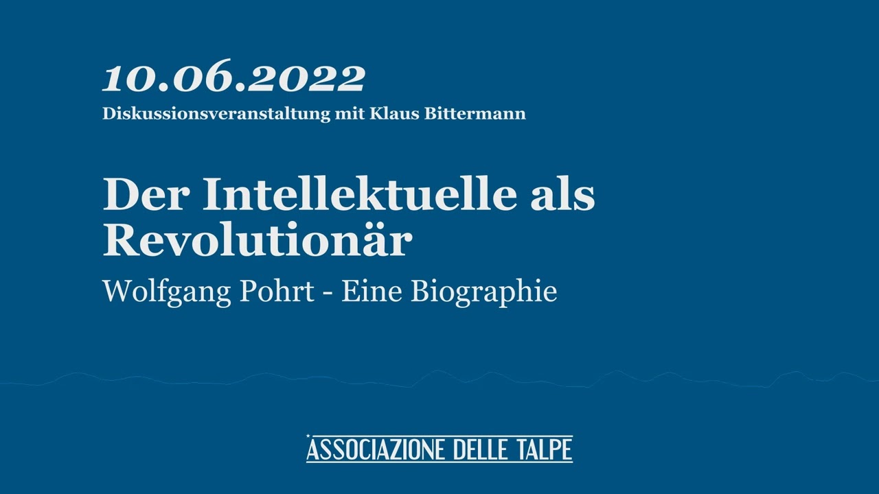 Der Intellektuelle als Revolution&auml;r