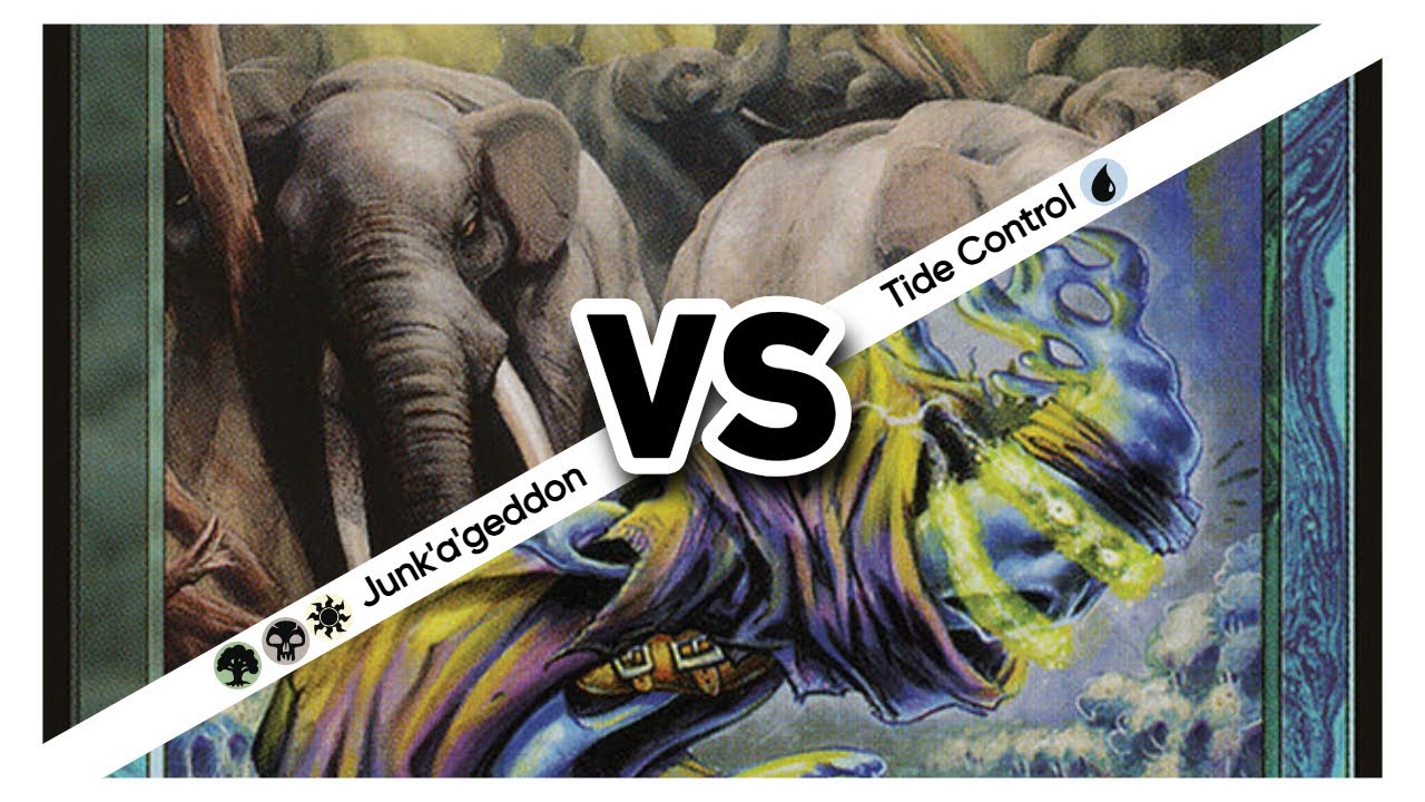 MTG Premodern (SWE) Junk'a'geddon  vs Tide Control [Gameplay]