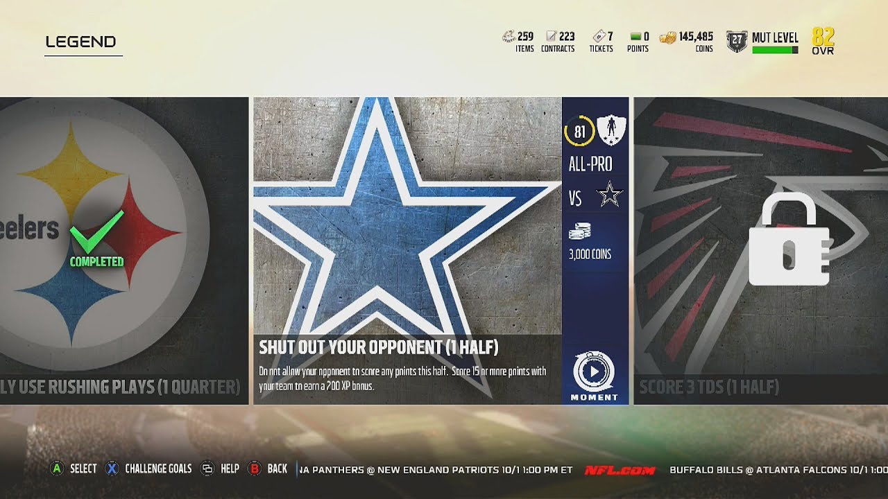 Madden NFL 18 | Gauntlet | Legend Challenge #18 | Shut Out Your Opponent (1 Half)