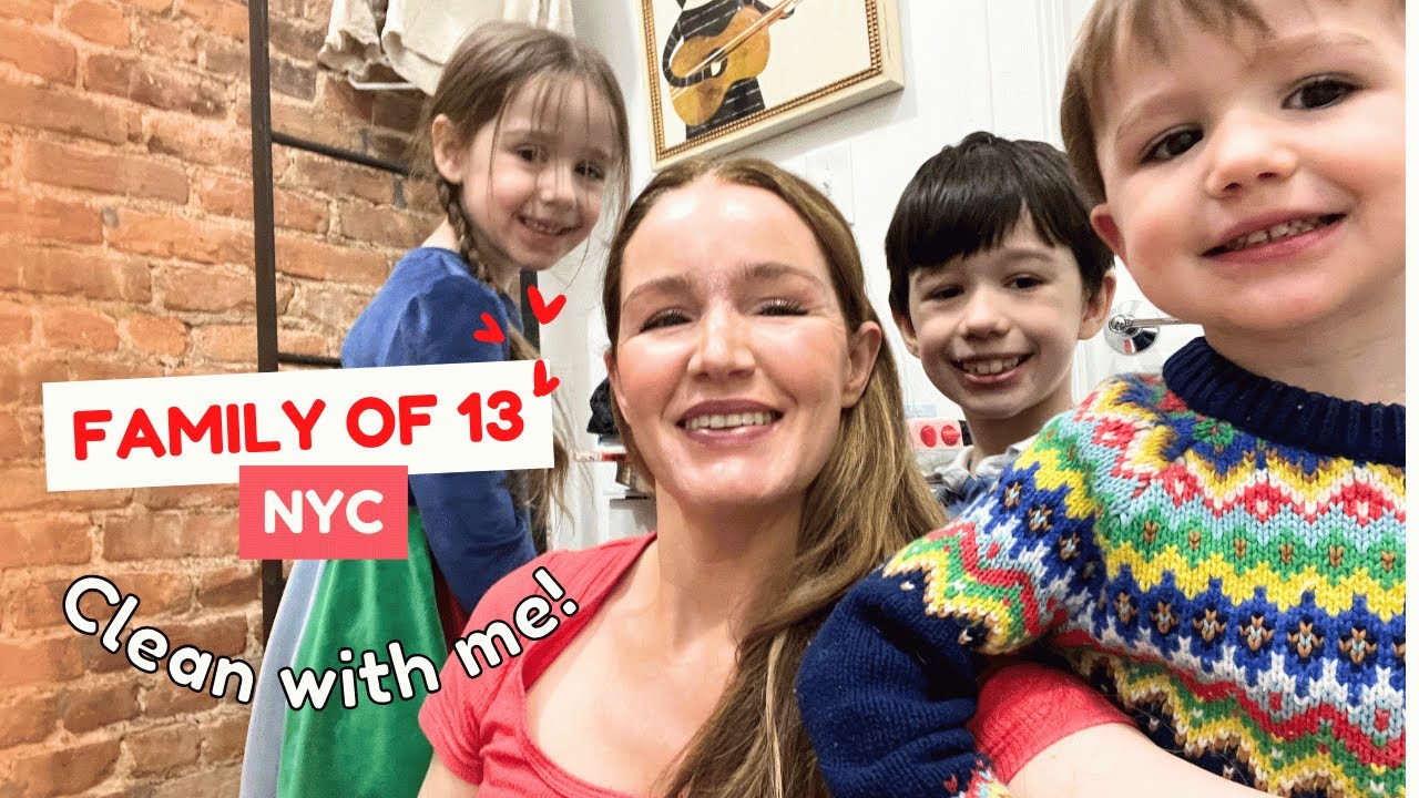 Family of 13 NYC - Clean with me! + My favorite healthy smoothie recipe