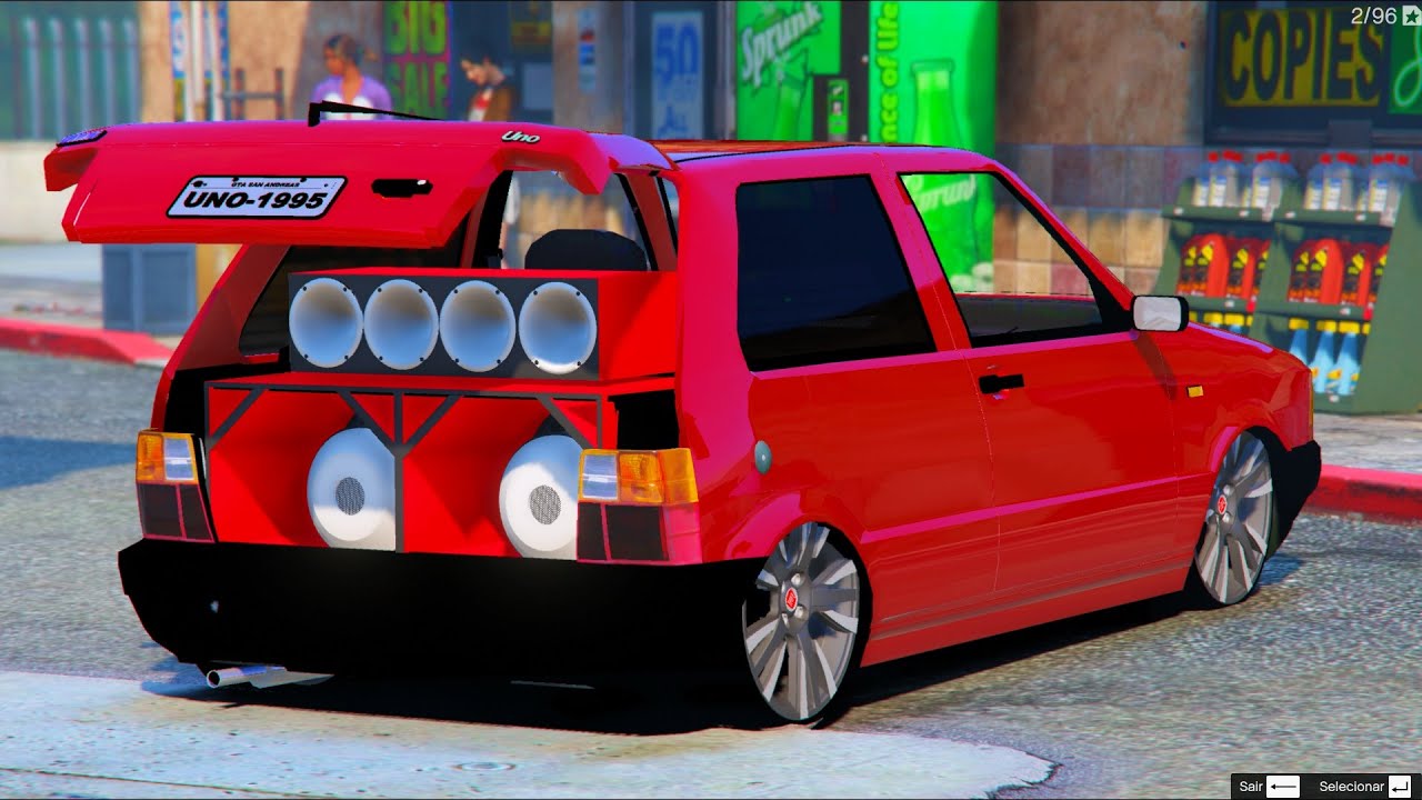 RAFINHA BIG LOVE - CONFIEI EM TI// Fiat Uno Baixo e Som de Mala// GTA V