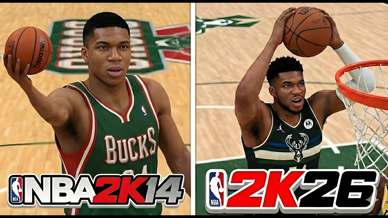 Scoring With Giannis Antetokounmpo In Every NBA 2K Game