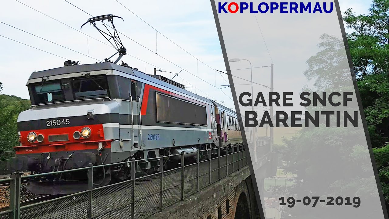 Treinen op het SNCF station Barentin - 19-07-2019