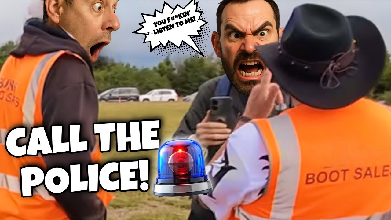 POLICE Called On This CRAZY MAN At The Car Boot Sale