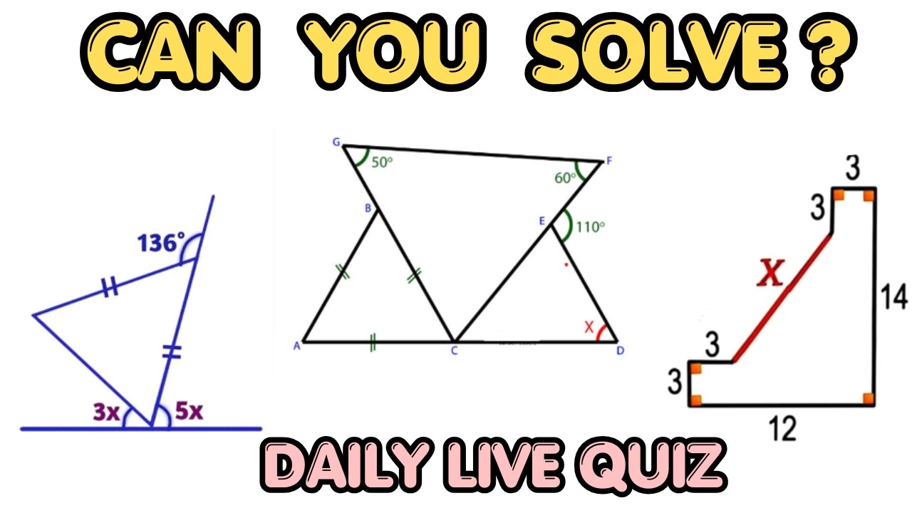 LIVE Quiz 🔥 | Can You Solve This ?