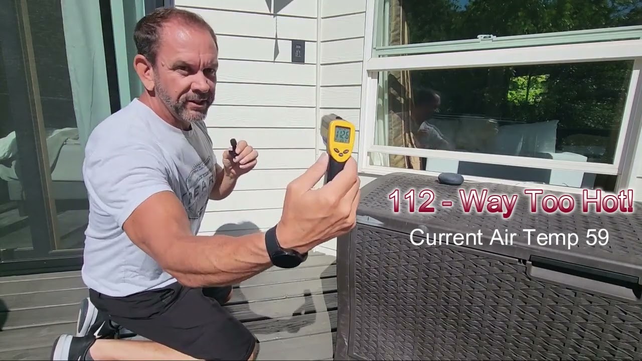 How to test if it's too hot to paint or stain your house, deck or fence.