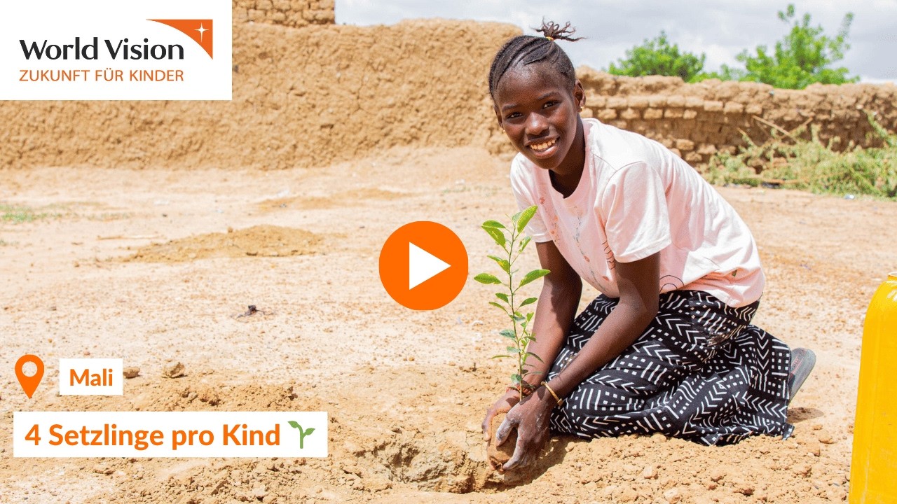 115 Kinder in Mali pflanzen ihre Zukunft – 4 Setzlinge pro Kind 🌱