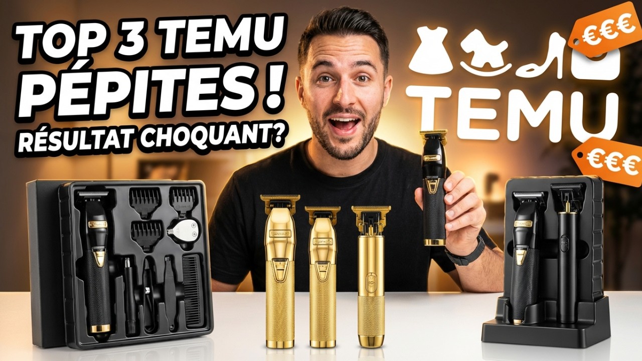 Top 3 Kits de Toilettage Homme Temu 2026 🔥 | Les Meilleurs Kits Barbe & Cheveux Pas Chers ?!