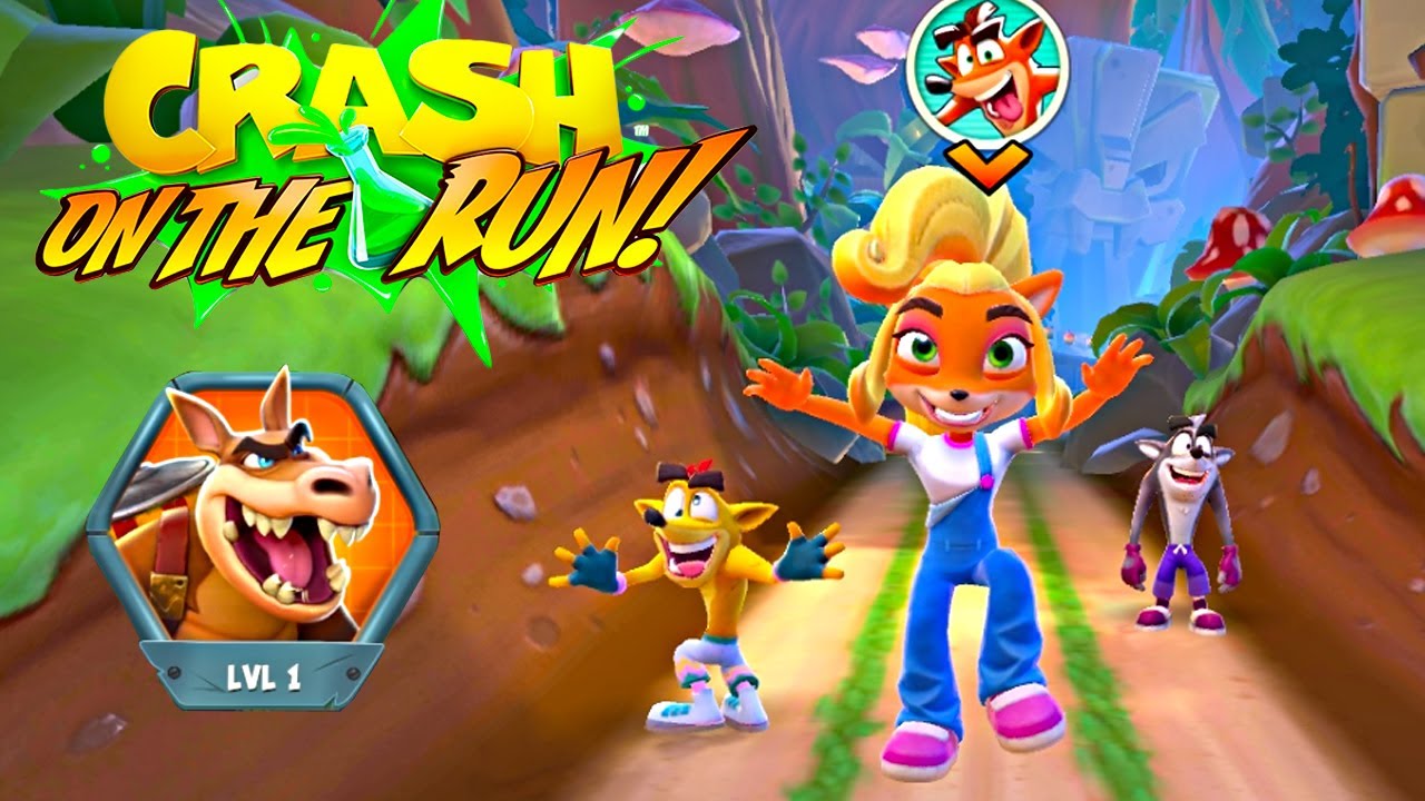 Crash Bandicoot: On the Run! Survival Runs + Dingodile's gang