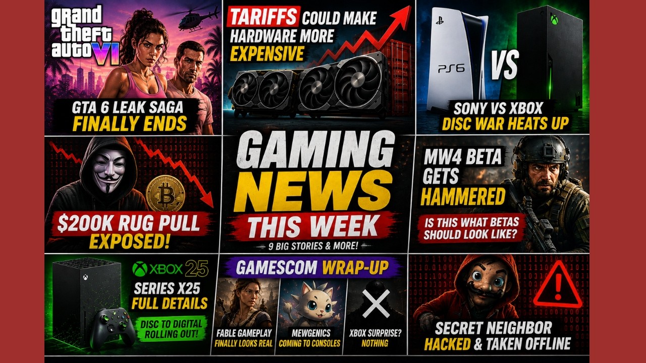 GTA 6 Leaker Exposed, Sony PS6 Disc Update, MW4 Beta News