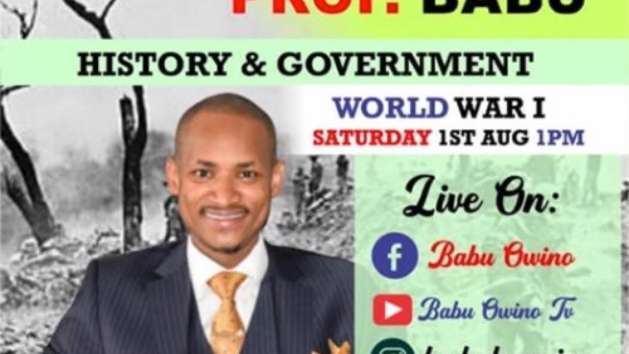 Prof Babu Owino KCSE History Class- World War 1