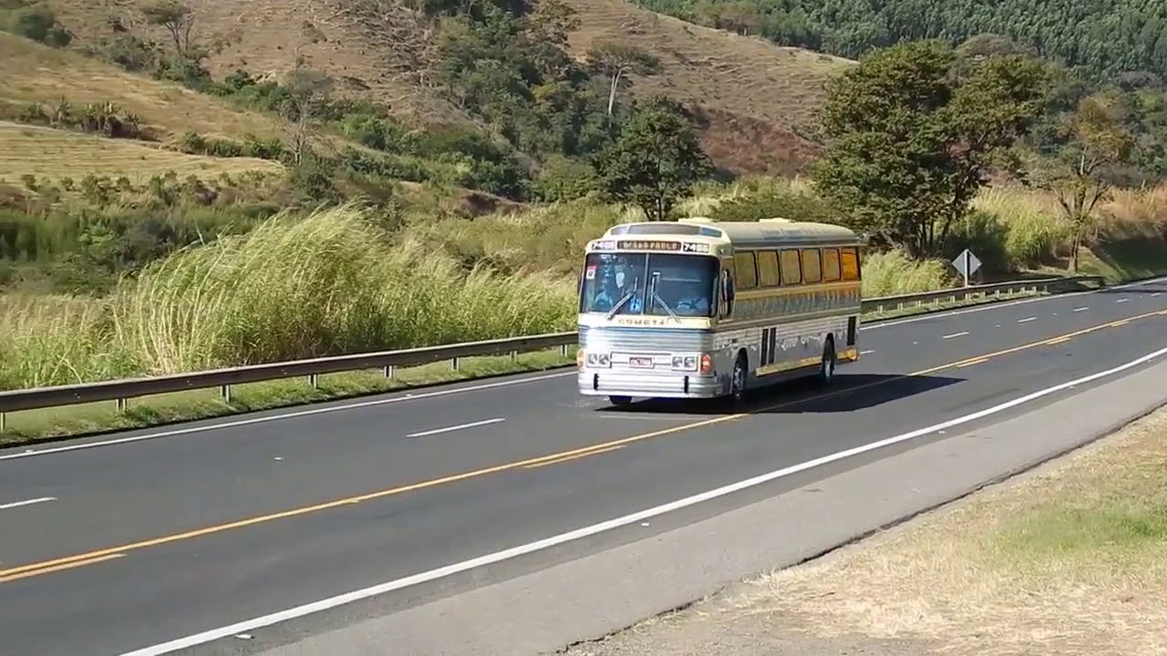 Cometa 70 anos - Buzinaço em Poços com o 7455 - Trechos da viagem 65: São Paulo a Poços de Caldas