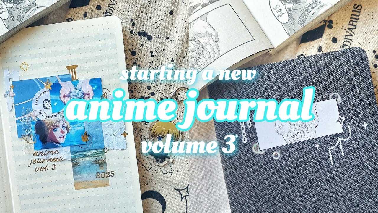 journal with me 🐚 | anime journal set up volume 3