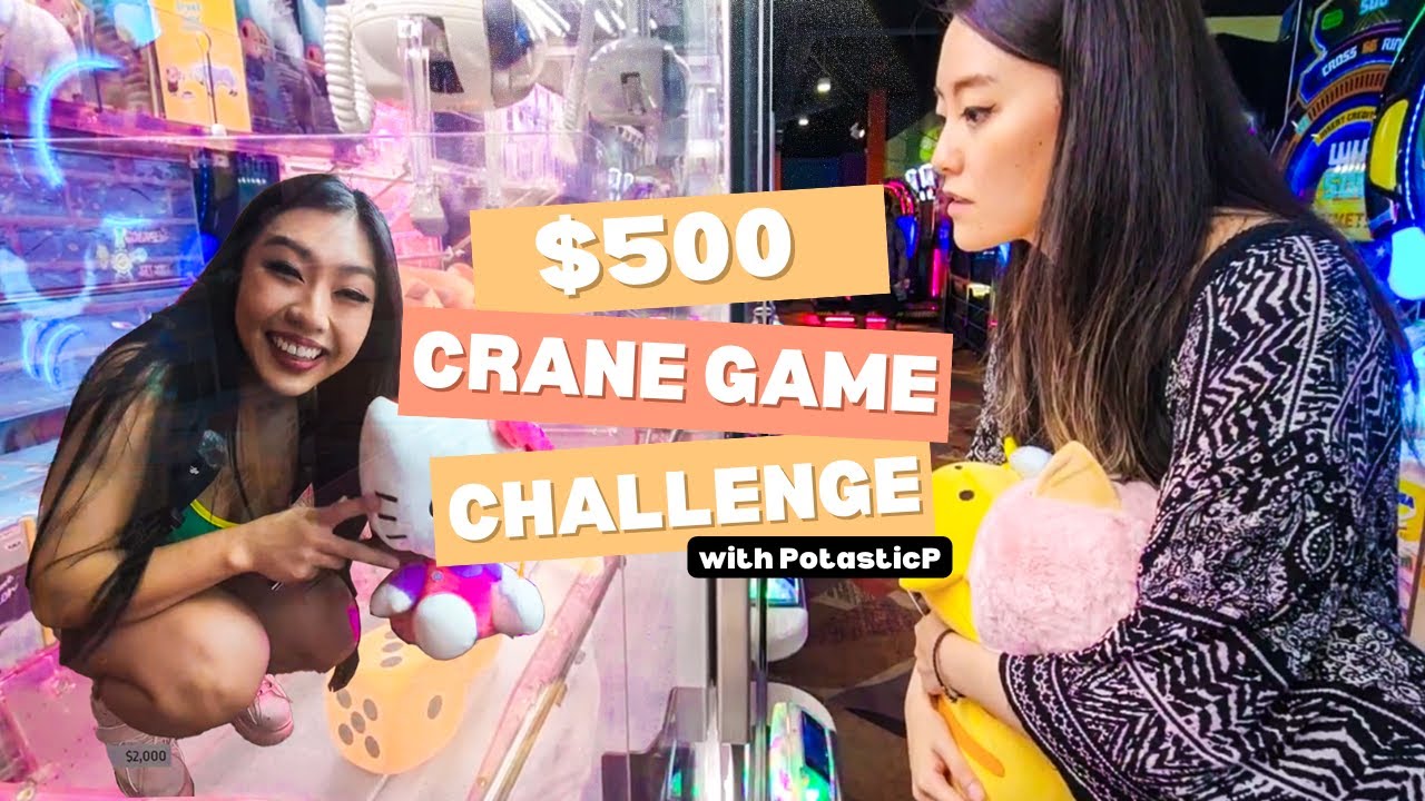 $500 CRANE GAME CHALLENGE | ft. PotasticP