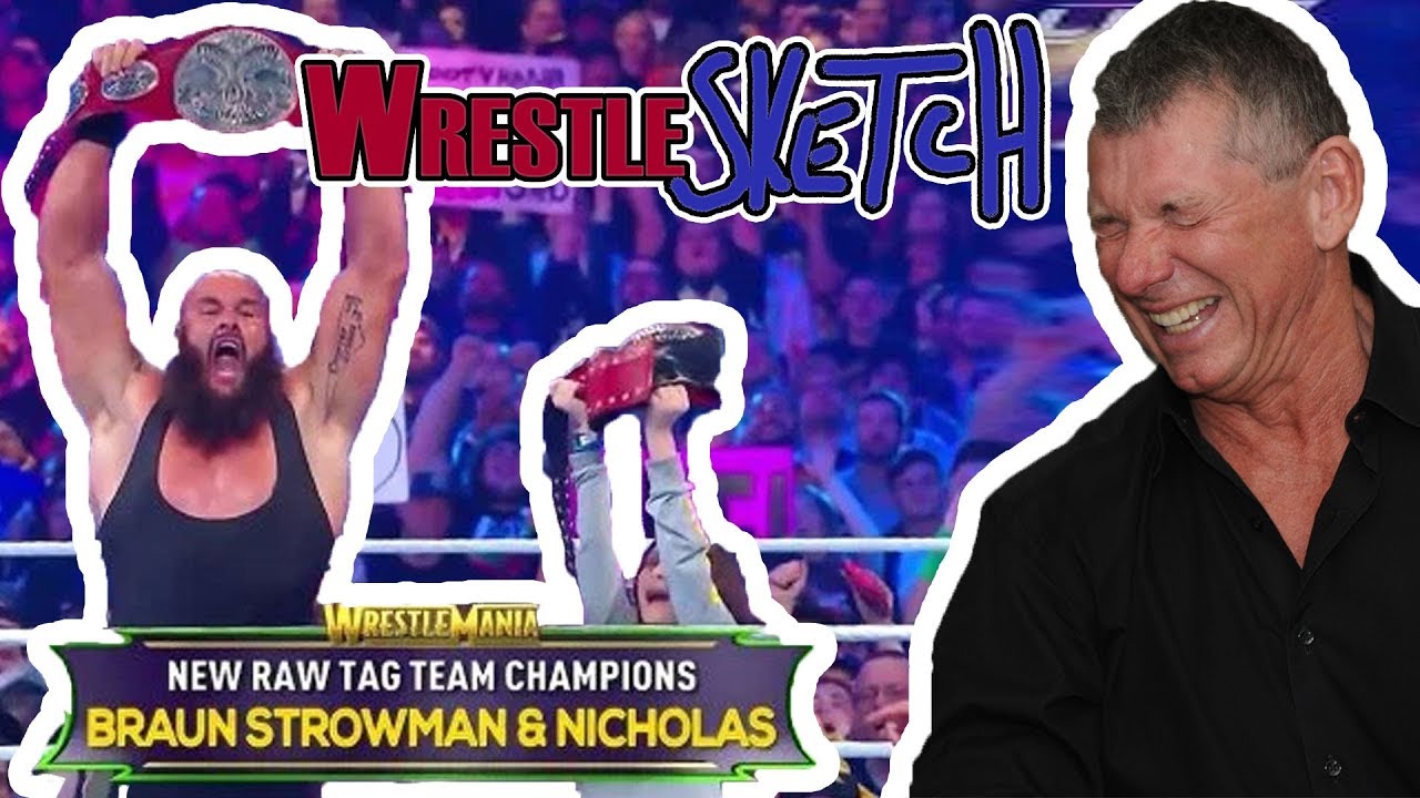 How Vince McMahon Booked WWE WrestleMania 34... | WrestleSketch