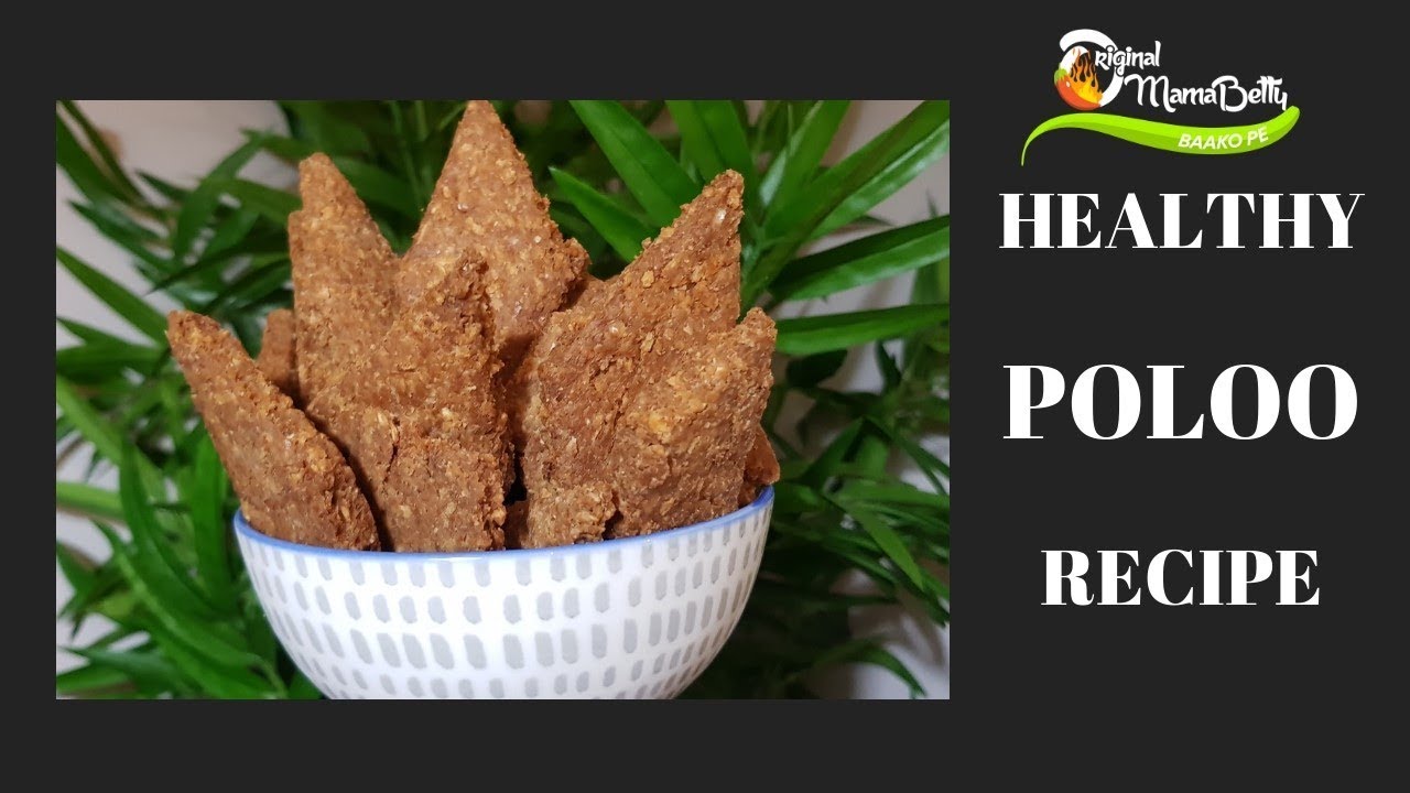 HOW TO MAKE A HEALTHY COCONUT BISCUIT RECIPE( POLOO)
