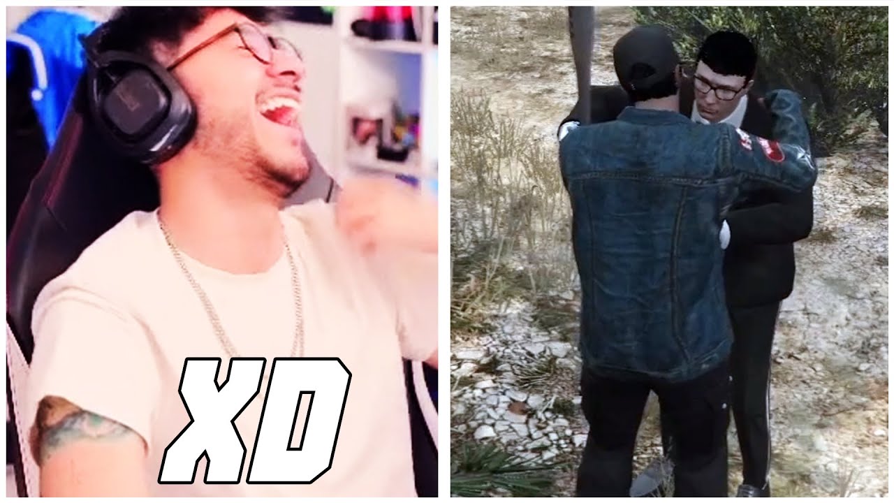 Zein le hace una BROMA  una PERSONA de GTA V y le ROBA un BESO🤣