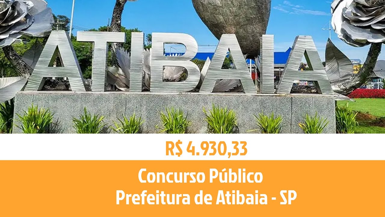 Prefeitura de Atibaia - SP abre Concurso Público com 50 vagas para Professores