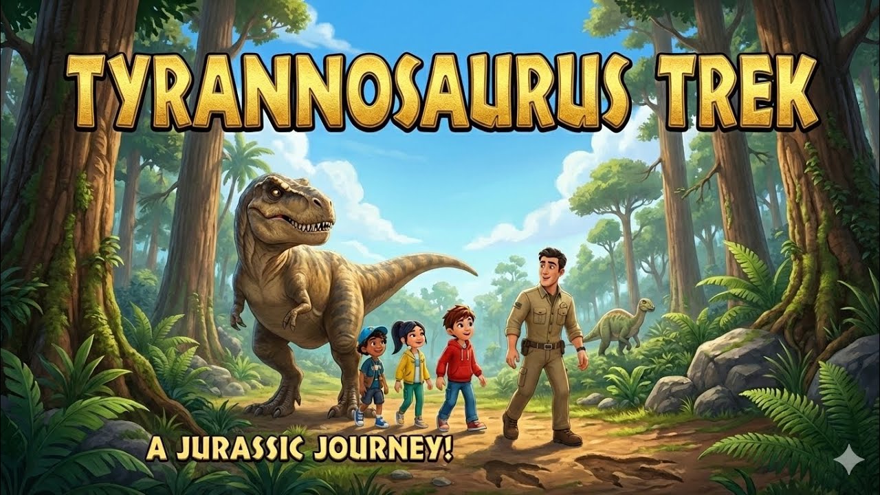 🦖 Tyrannosaurus Trek | Dino Camp Adventure Episode 9 | Kids Dinosaur Story