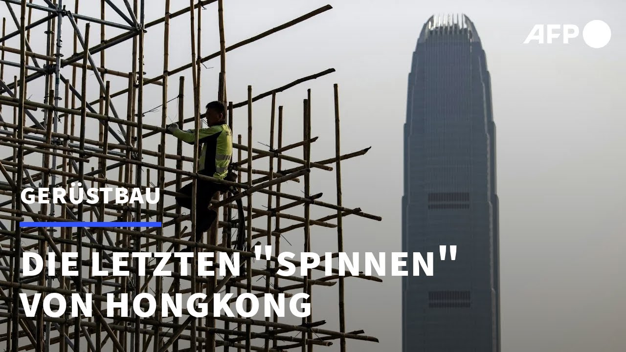 Nachhaltige Tradition: Ger&uuml;stbau aus Bambus in Hongkong | AFP