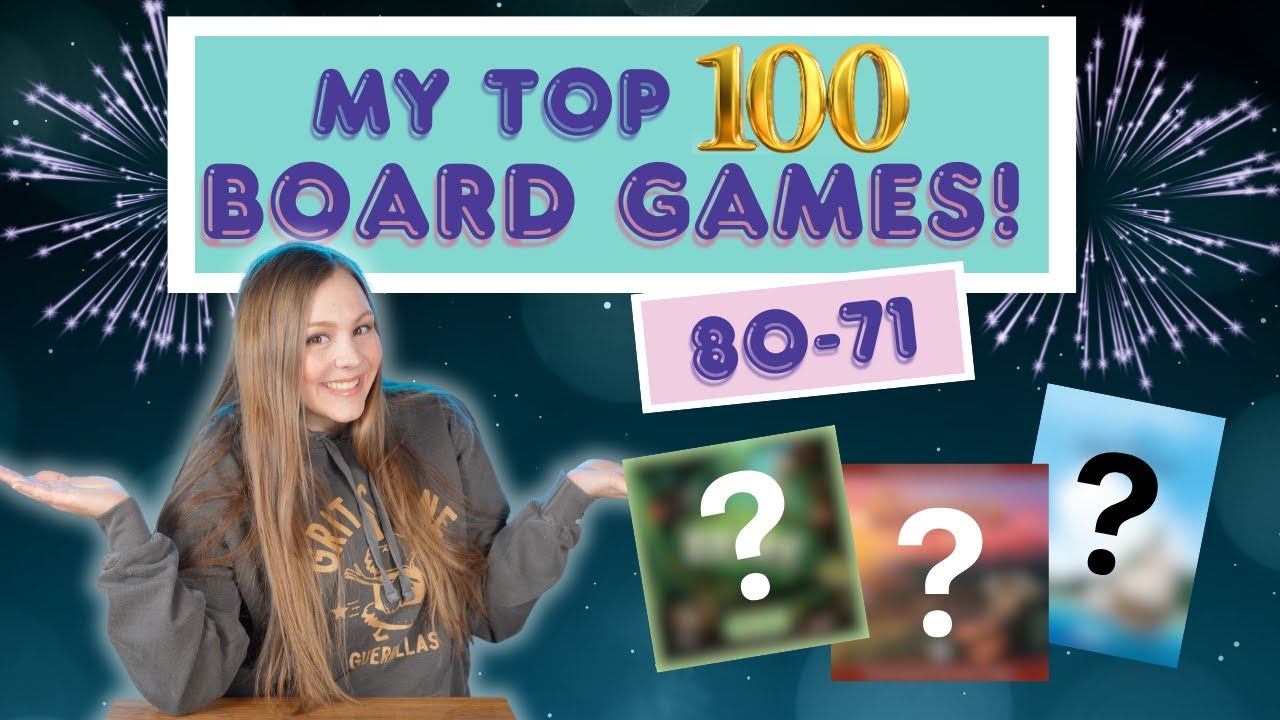 My Top 100 Board Games | Games 80-71