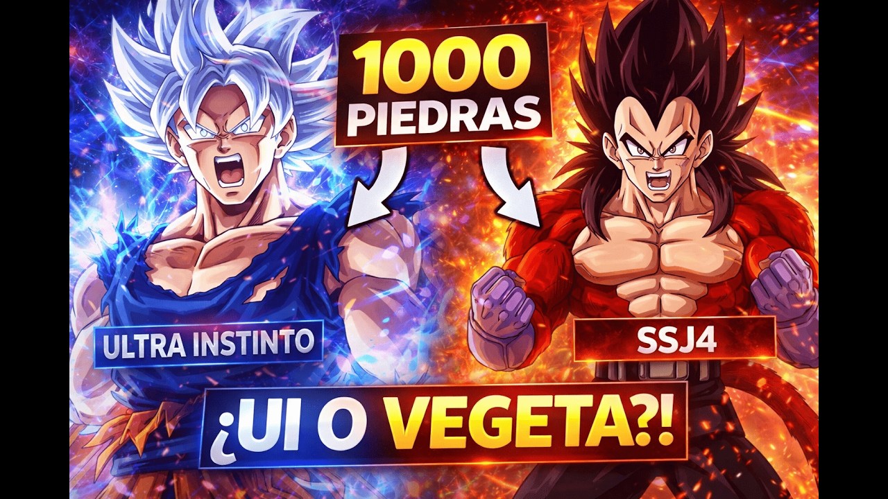 1000 piedras por Goku Ultra Instinto… o Vegeta SSJ4 | Dokkan Battle #13