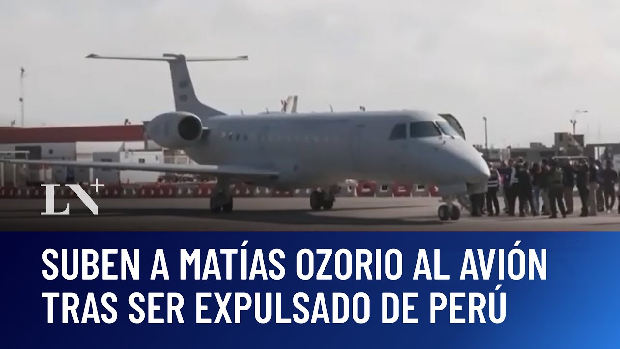 Tras ser expulsado en Perú: suben a Matías Ozorio al avión