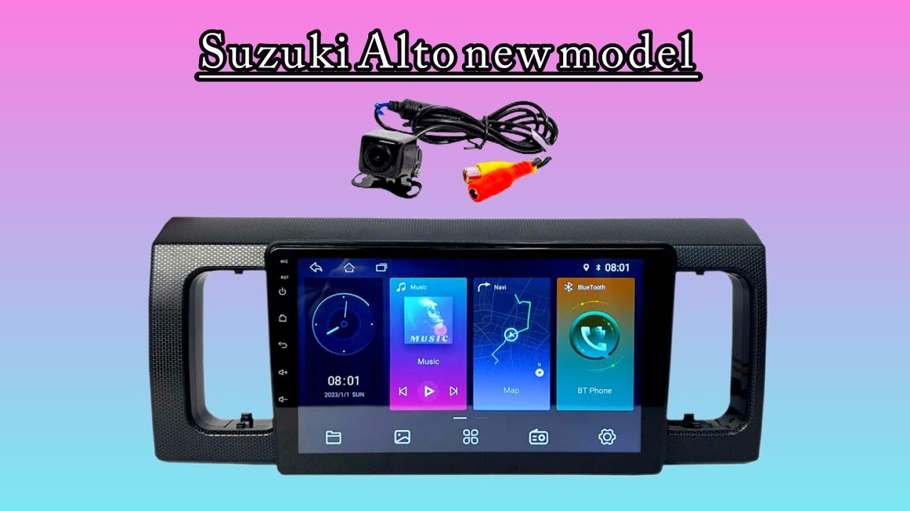 Suzuki Alto | new model 2024 | Android panel fitting & back Camera Installation Details Video