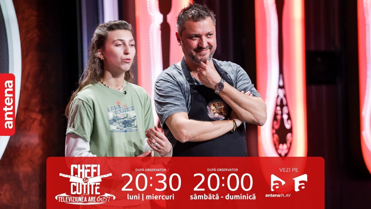 Au venit din Franța la Chefi la Cuțite! Dragoș Dima și fiica lui Melissa vor cuțitele