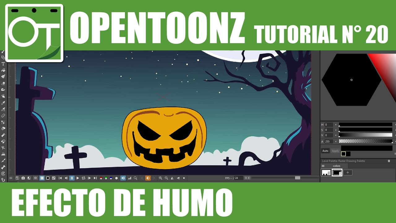 VIDEOTUTORIAL OPENTOONZ 20 - EFECTO DE HUMO