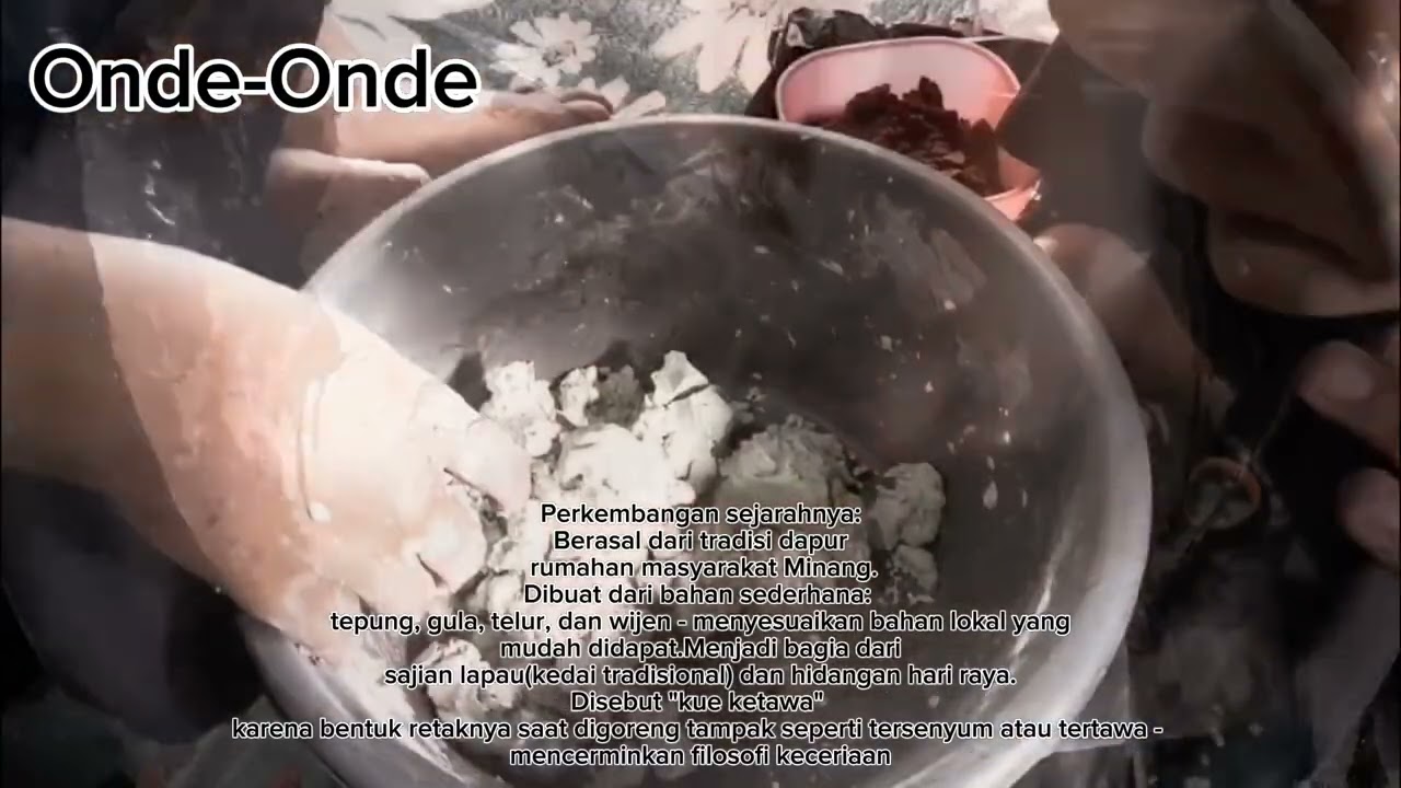 Tugas sosiologi kelompok 02(Kearifan lokal)membuat makanan khas tradisional(minangkabau Onde-onde)